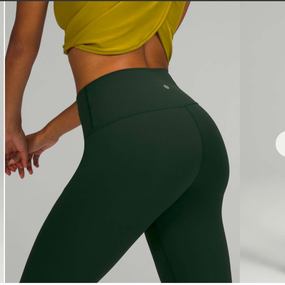Size 6! Lululemon Wunder Under High-Rise Tight 25" *Luxtreme Rainforest Green